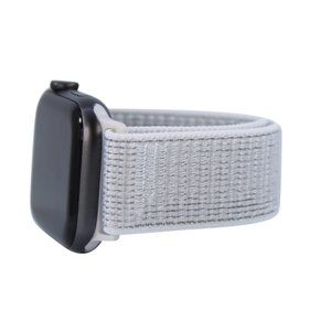 White Grey Nylon Sport Band for Apple Watch